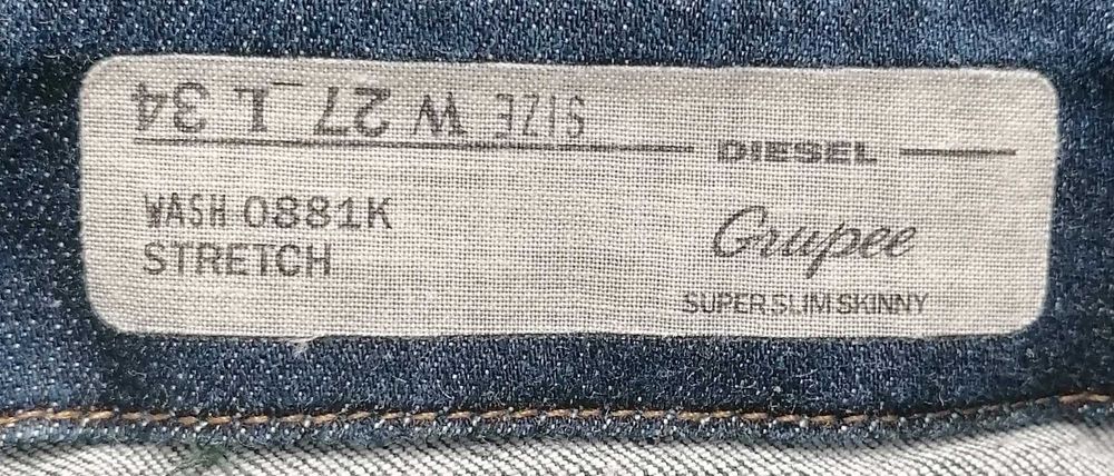 R) DIESEL GRUPEE strech jeansy damskie Roz.27/34