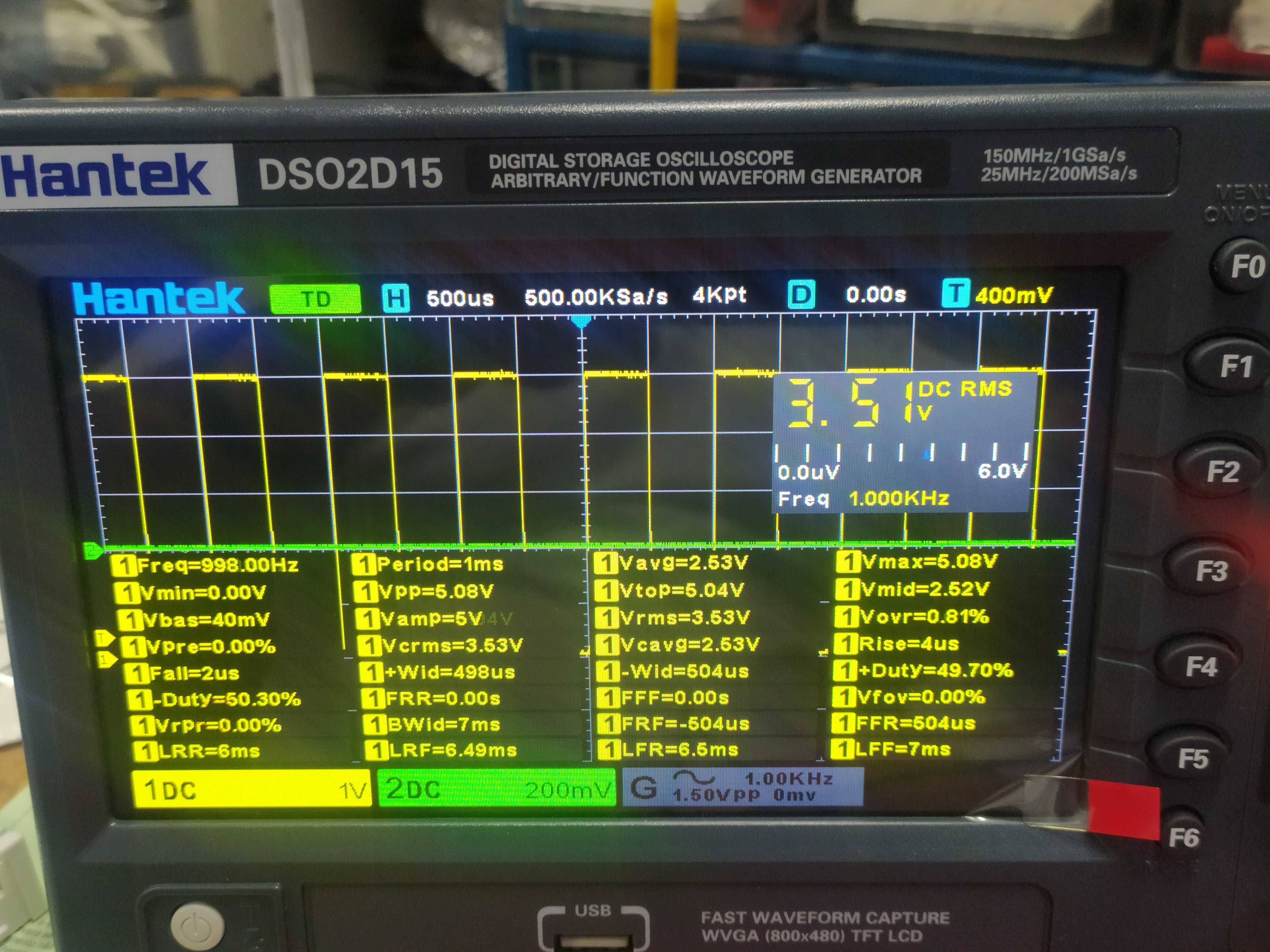 Osciloscópio Hantek DSO2D15 NOVO