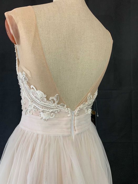 Nowa Suknia Ślubna Princessa Księżniczka 38 M Przydymiony Róż outlet