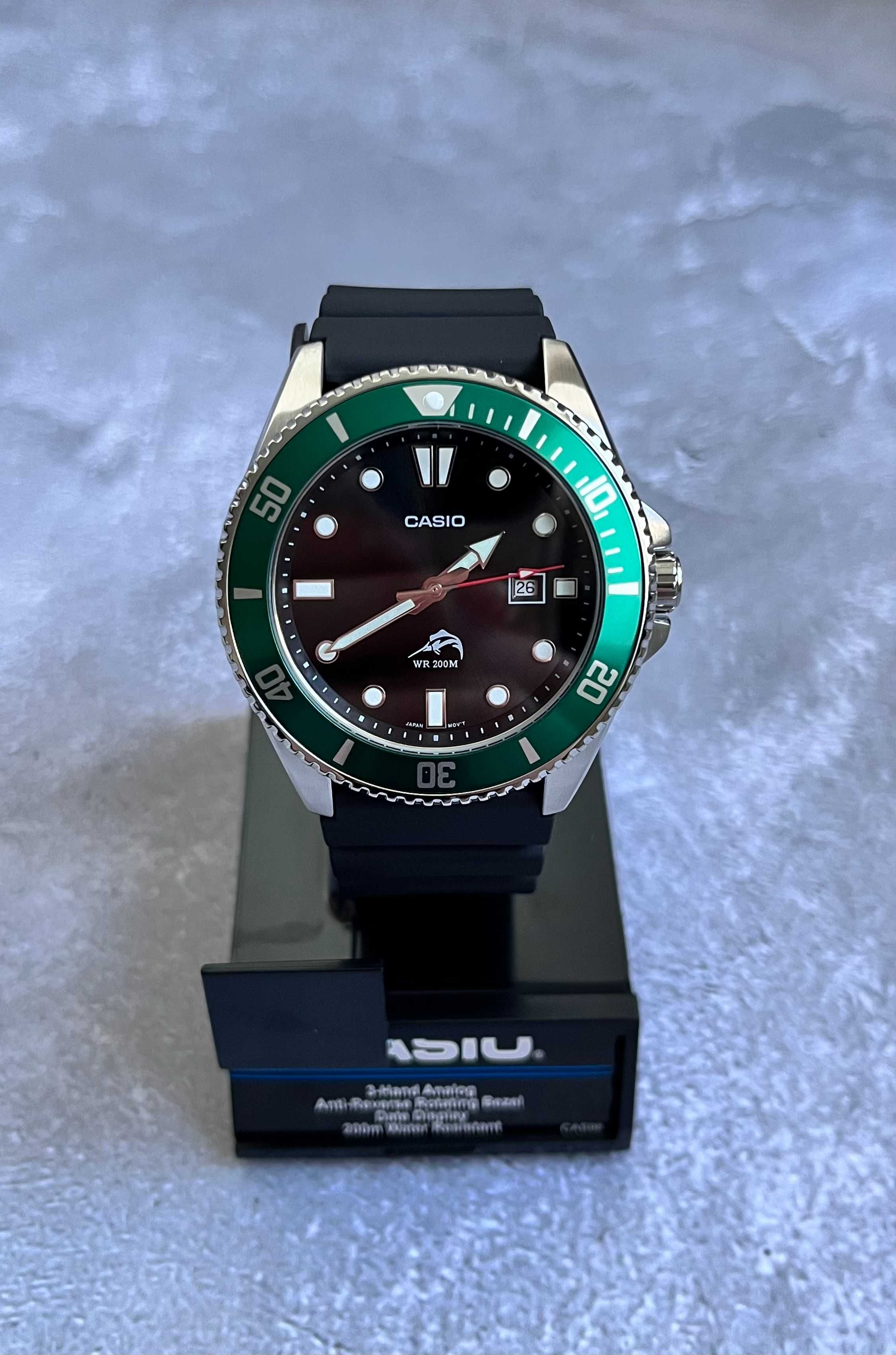 годинник оригінальний casio mdv-106 collection duro касио часы Ø44мм