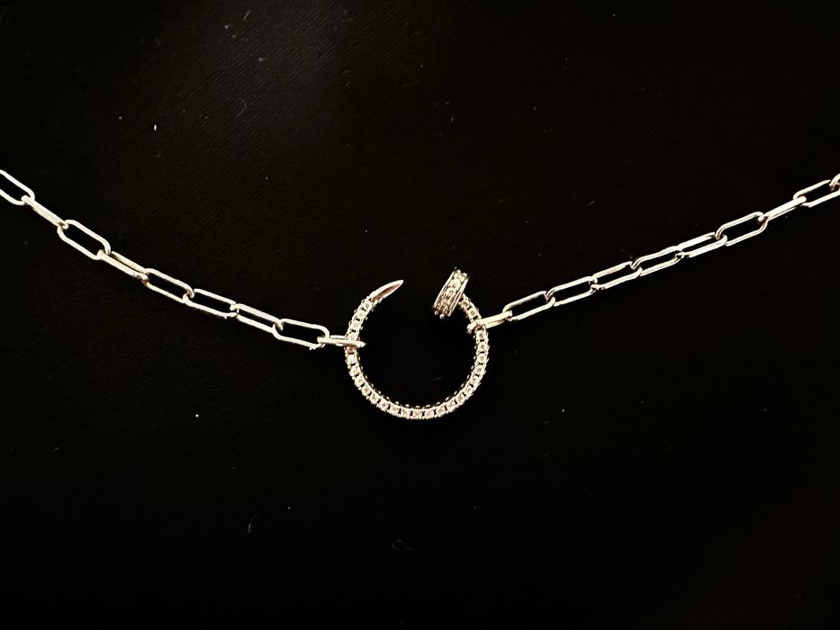 Срібне колье, намисто cartier