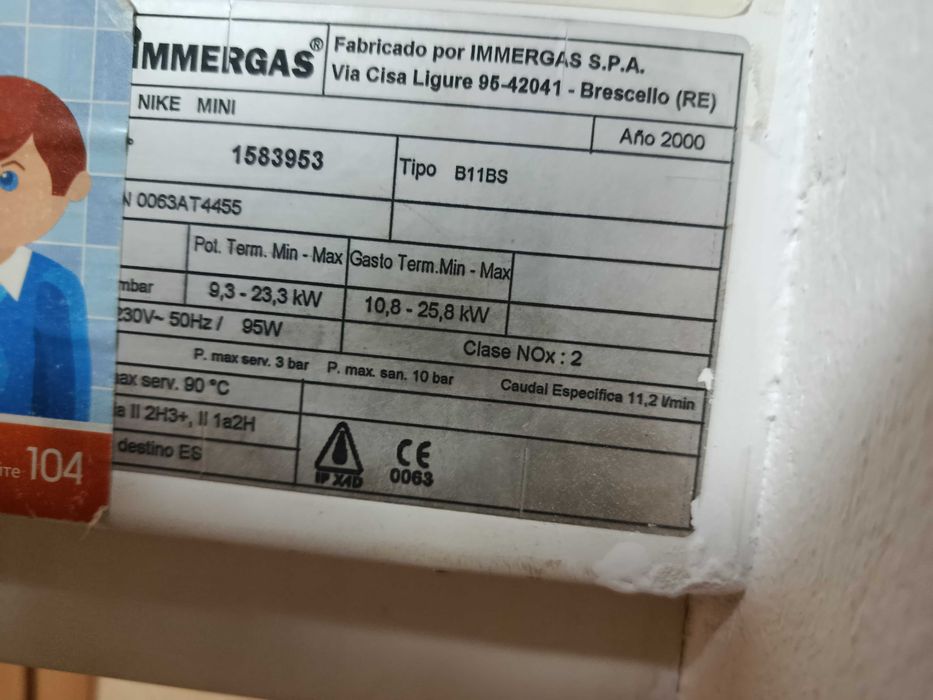 Котел газовий Іммергаз найк міні