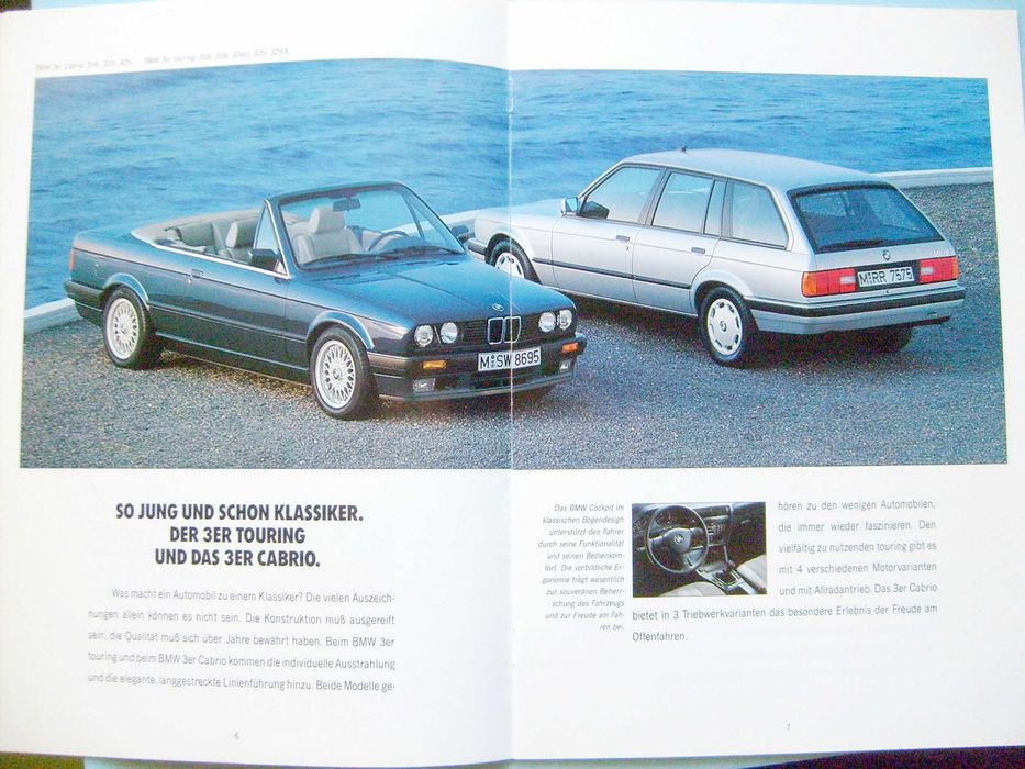 BMW Programm '92 - 3 E30 + E36, 5 E34 + M5, 7 E32, 8 E31 / prospekt