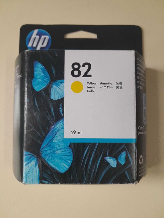 Оригинальный струйный картридж НР 82,С4913A,желтый(ellow)