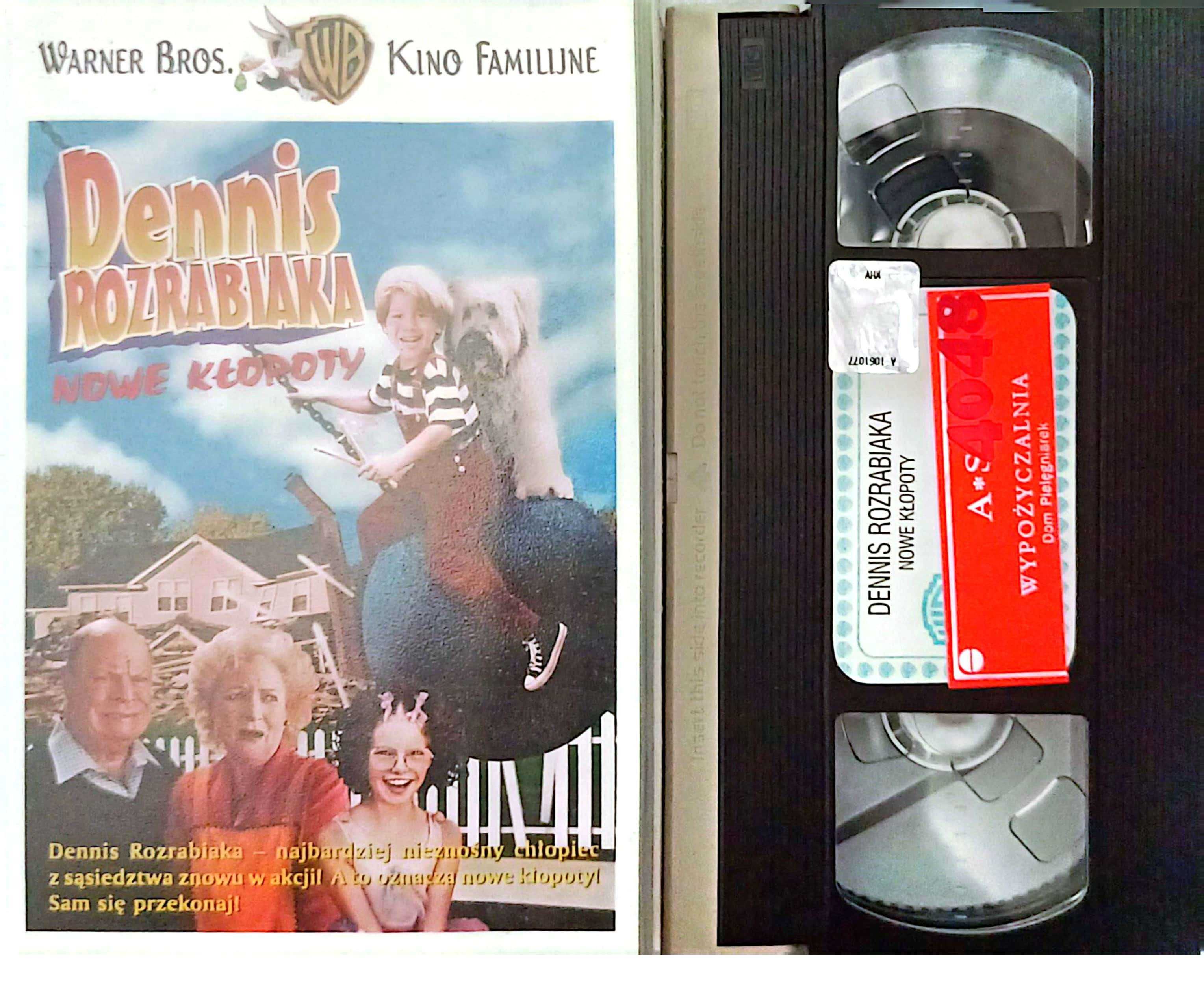 Dennis rozrabiaka Nowe kłopoty kaseta wideo vhs