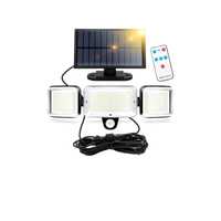 Lâmpada luz com Painel Solar sensor movimento exterior Garagem Jardim