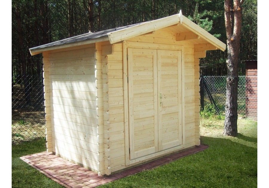 Domek ogrodowy składzik magazynek na rowery narzędzia 2.5x2.0m 34mm