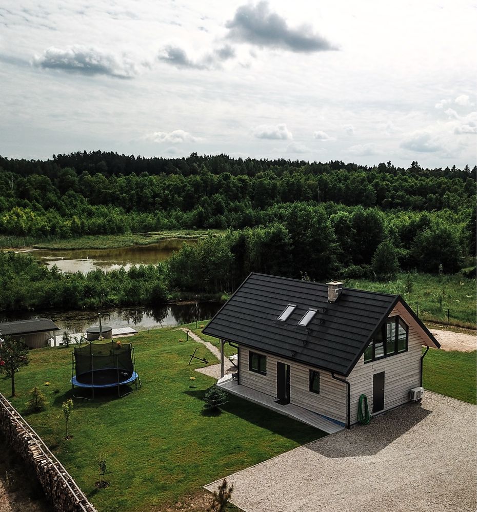 Domek dom nad jeziorem mazury