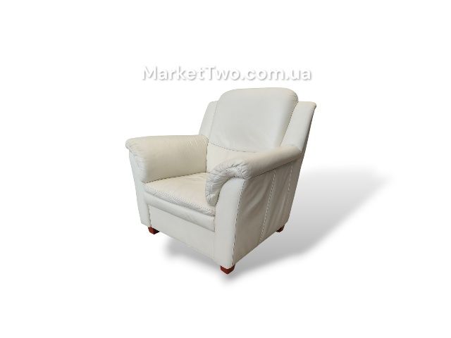 Кожаный, шкіряний  диван зі спальним місцем +крісло  (040702)