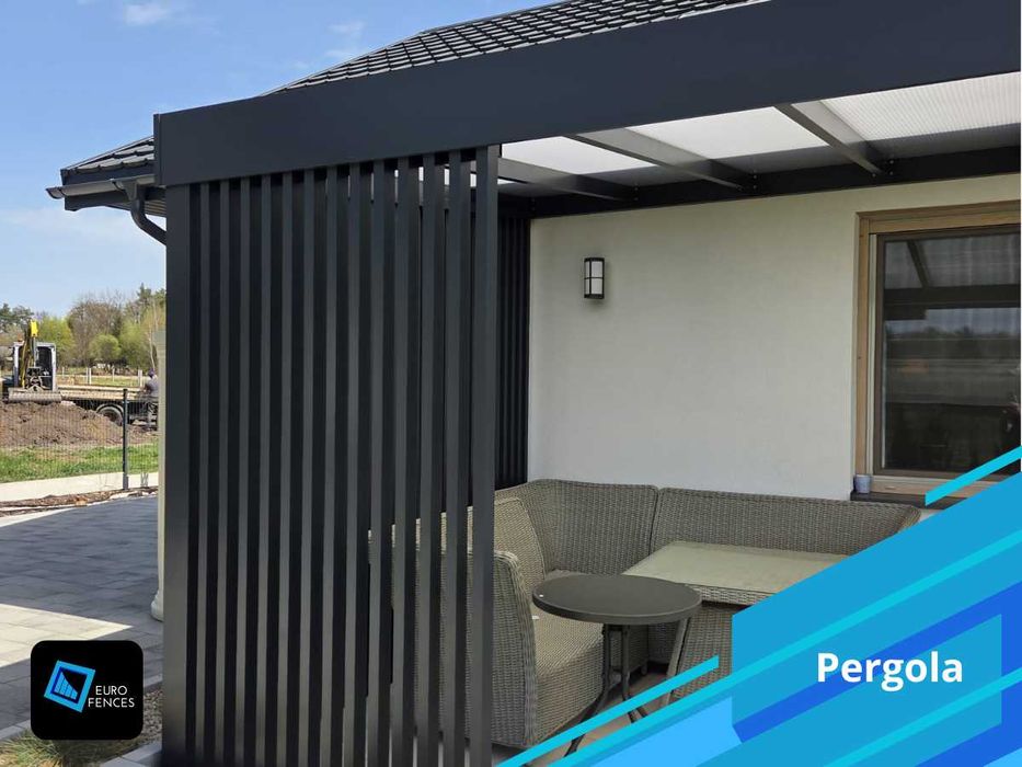 Zadaszenie ogrodowe - pergola aluminiowa Euro Fences  Polski producent