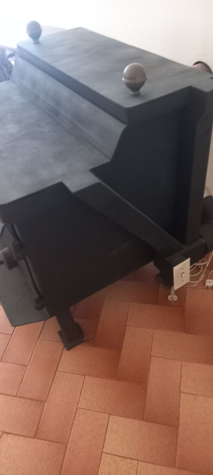 Lareira de ferro fundido