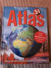 Livro Atlas 3d com mapas desdobráveis