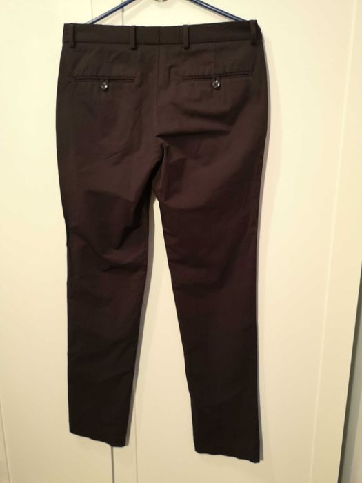 ZARA eleganckie spodnie brąz garniturowe 38/M