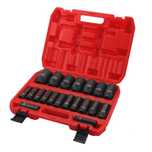 Nasadki udarowe nasadek 20 sztuk 1/2" 6-kątne długie 10-38mm KD11794