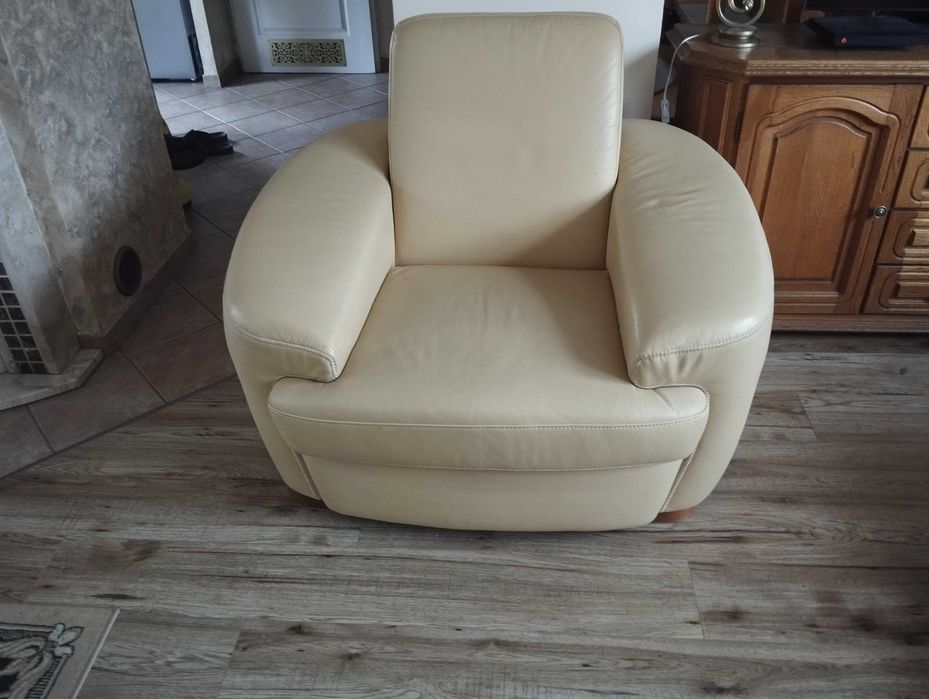 sprzedam fotel skóra naturalna