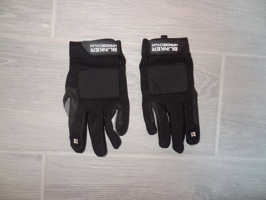 Blinker handschuh 0502 велоперчатки довгі чорні xs/s