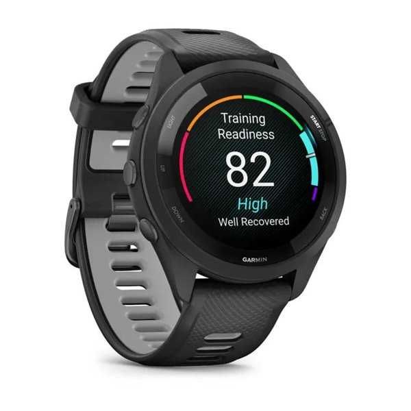Forerunner 265 з чорним корпусом та  силіконовим ремінцем 010-02810-10