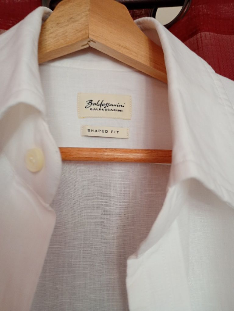 koszula męska lub unisex biała 100% lniana premium ,lato,wakacje