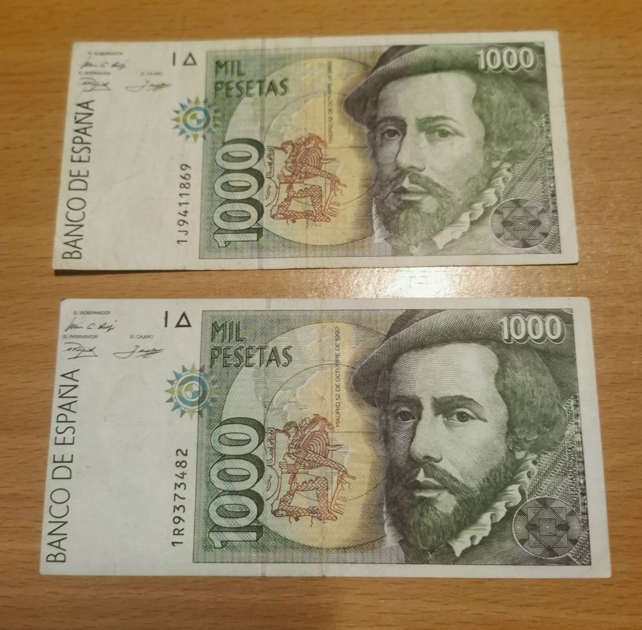Vendo 2 notas de 1000 pesetas (Espanha)