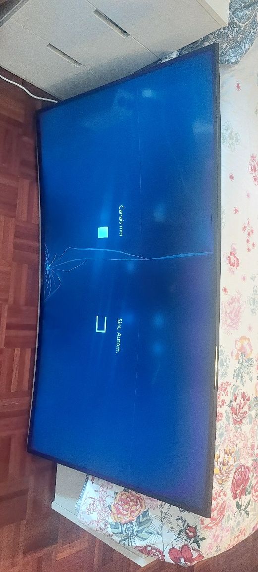 Para Peças Tv Smart ecra Partido 4k samsung ecrã Curvo 55Polegad a fun