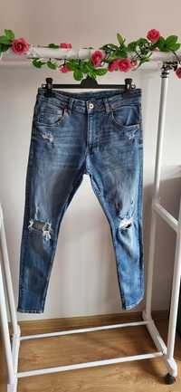 Spodnie jeansy chłopięce Bershka 164