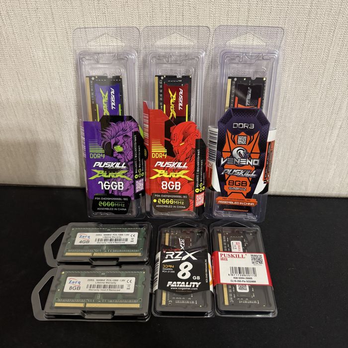 Плашки Оперативної пам'яті, ОЗУ для Ноутбуків