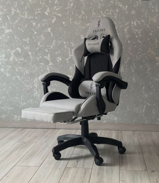 Ігрове крісло Геймерське Комп'ютерне спортивне+МАСАЖ крісло офісне