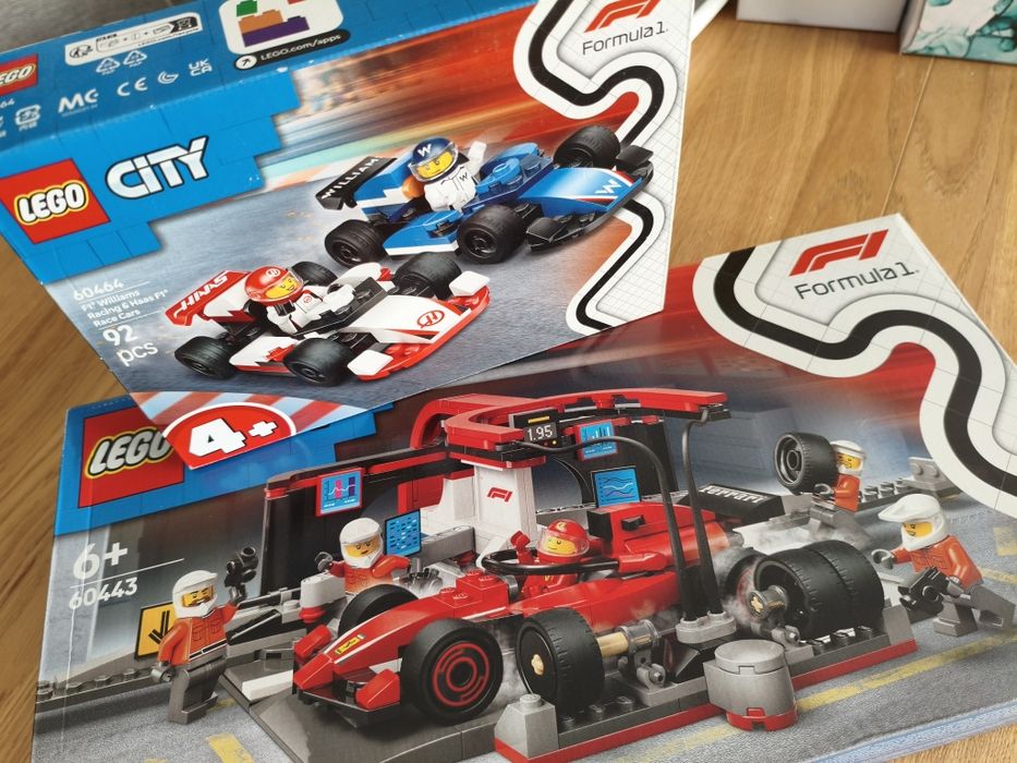 LEGO City 60443 F1 Pit stop i mechanicy z bolidem LEGO City 60464 Mias