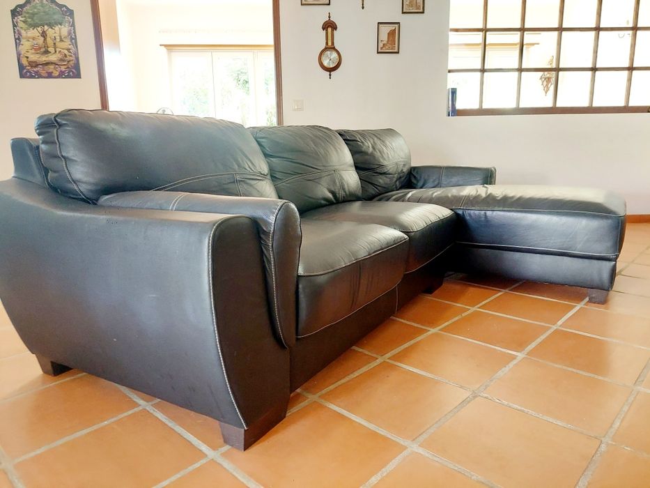 Sofá 2 lugares + Chaise Long | Como Novo