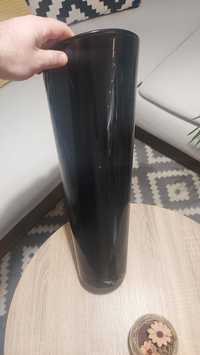 Szklany czarny wazon 50cm