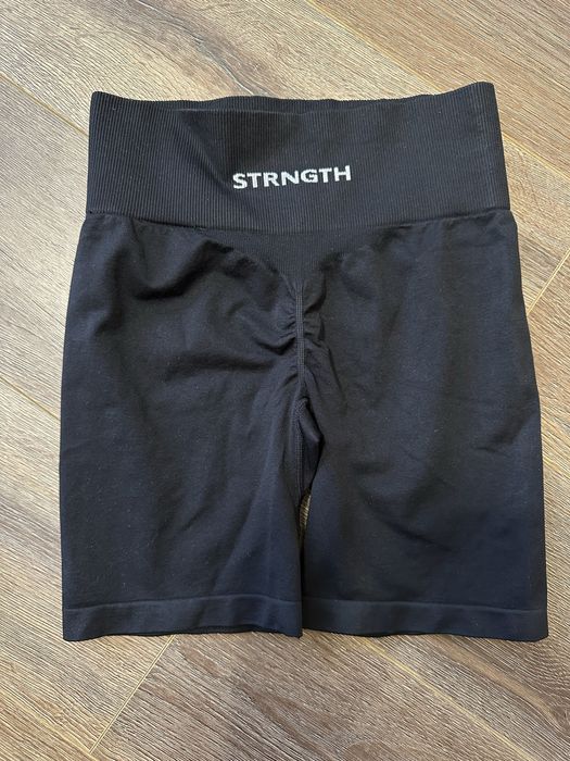 Бесшовные спортивные велосипедки с push-up высокая посадка р.xs