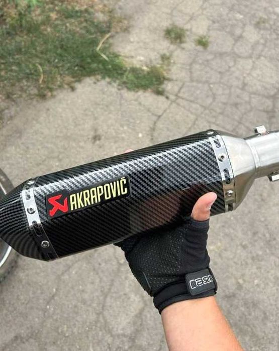 АКрапович Прямоток на мотоцикл мопед піт байк