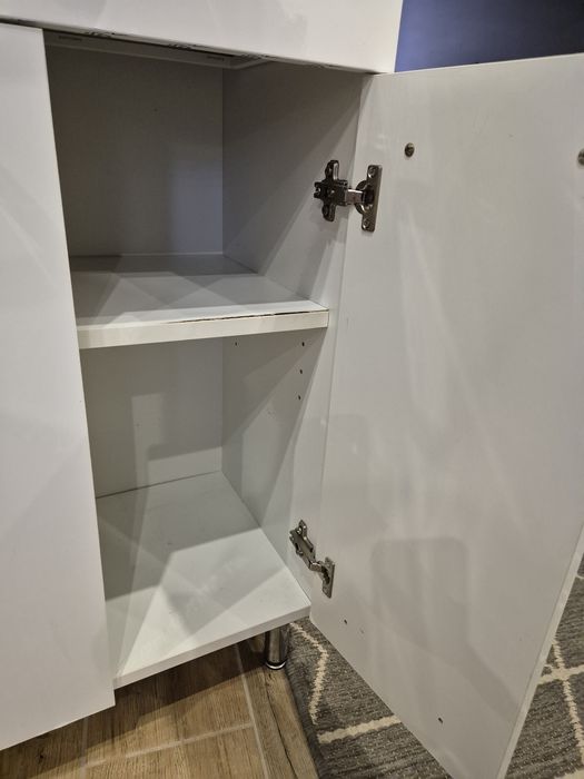 Szafka łazienkowa biała połysk