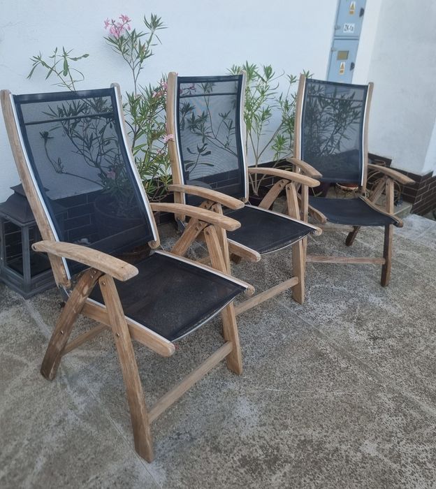 Krzesła, leżaki ogrodowe, tarasowe teak