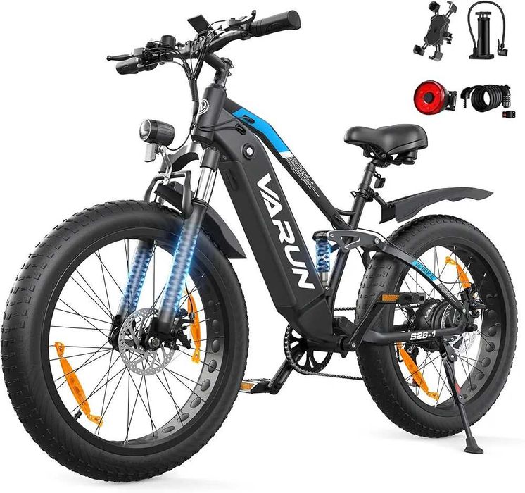 SUPER CENA! Rower Elektryczny VARUN S26-1 250W 18Ah 48V 150km 25km/h