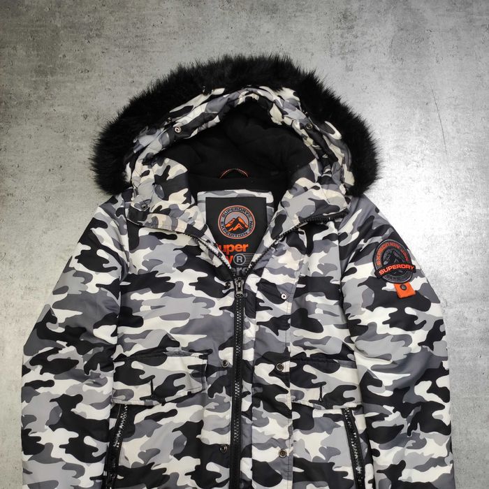 MĘSKA Kurtka Bomberka PREMIUM Zimowa Superdry Expedition Moro Camo