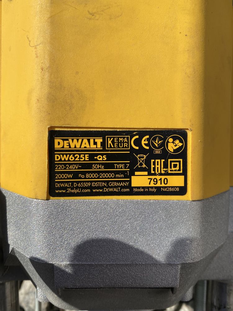 Dwe 625e dewalt фрезер