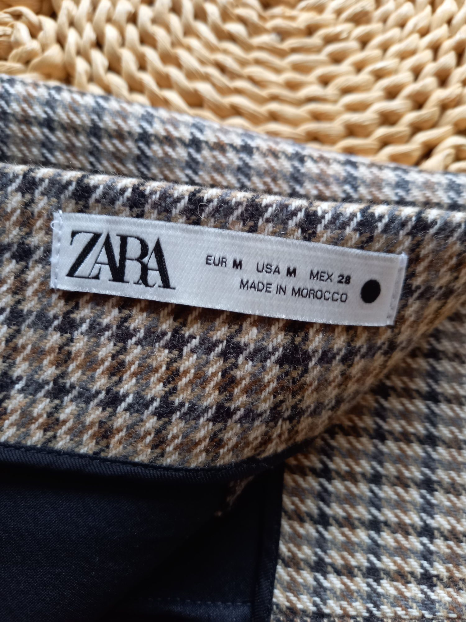 Spódnica w kratkę Zara M
