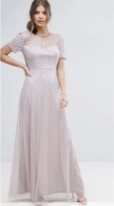 Suknia maxi na wesele, dla świadkowej