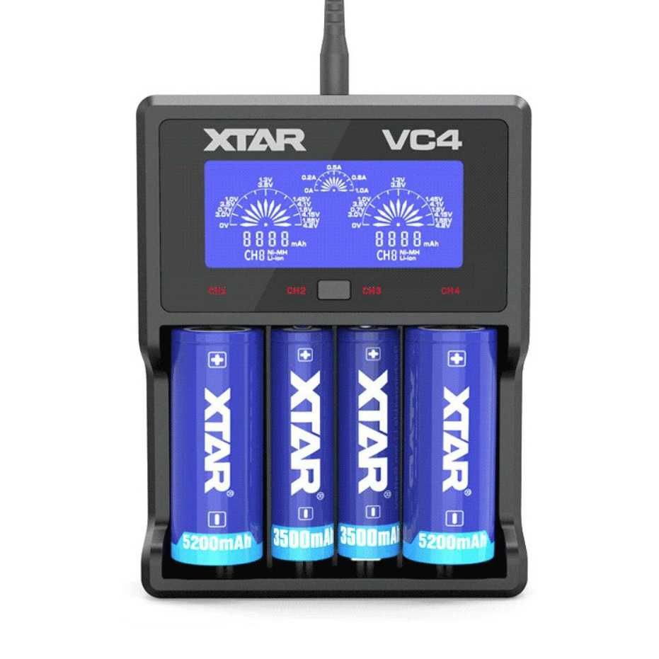 Xtar VC4 Универсальное зарядное устройство для аккумуляторов 3.6V 3.7V