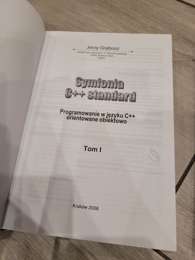 Symfonia C++ standard programowanie Jerzy Grębosz podstawy