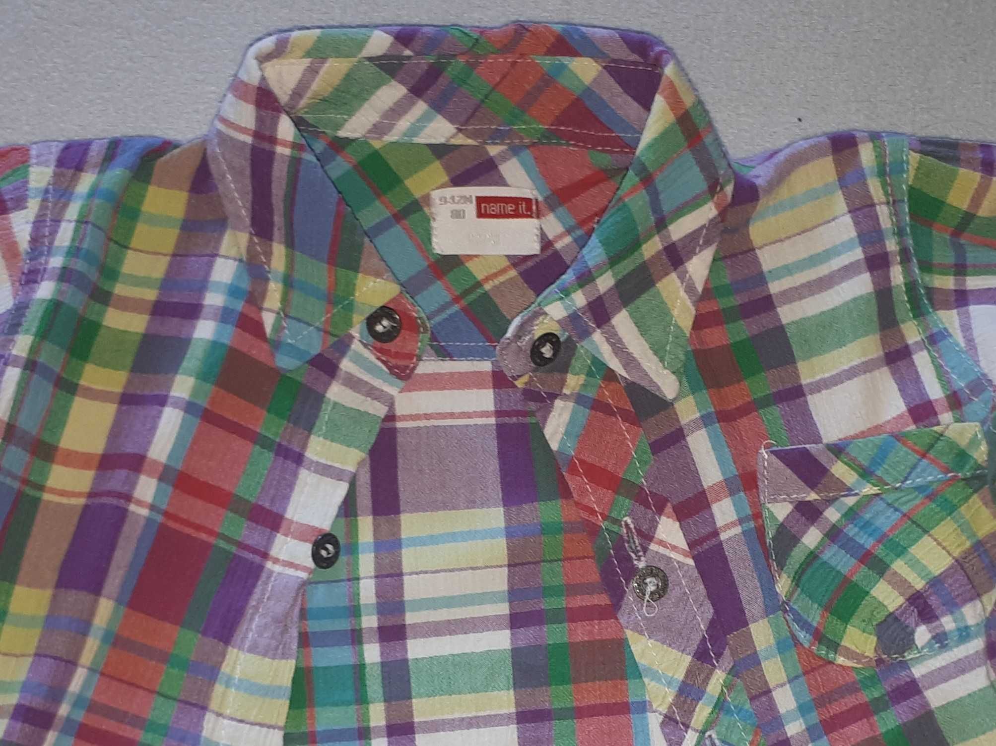Koszula name it + tunika/bluzka esprit + sweterek r 80