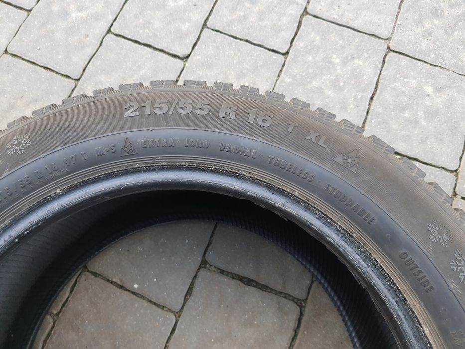 Зимова гума (резина)  Continental 215/55/16 поштучно,запаска