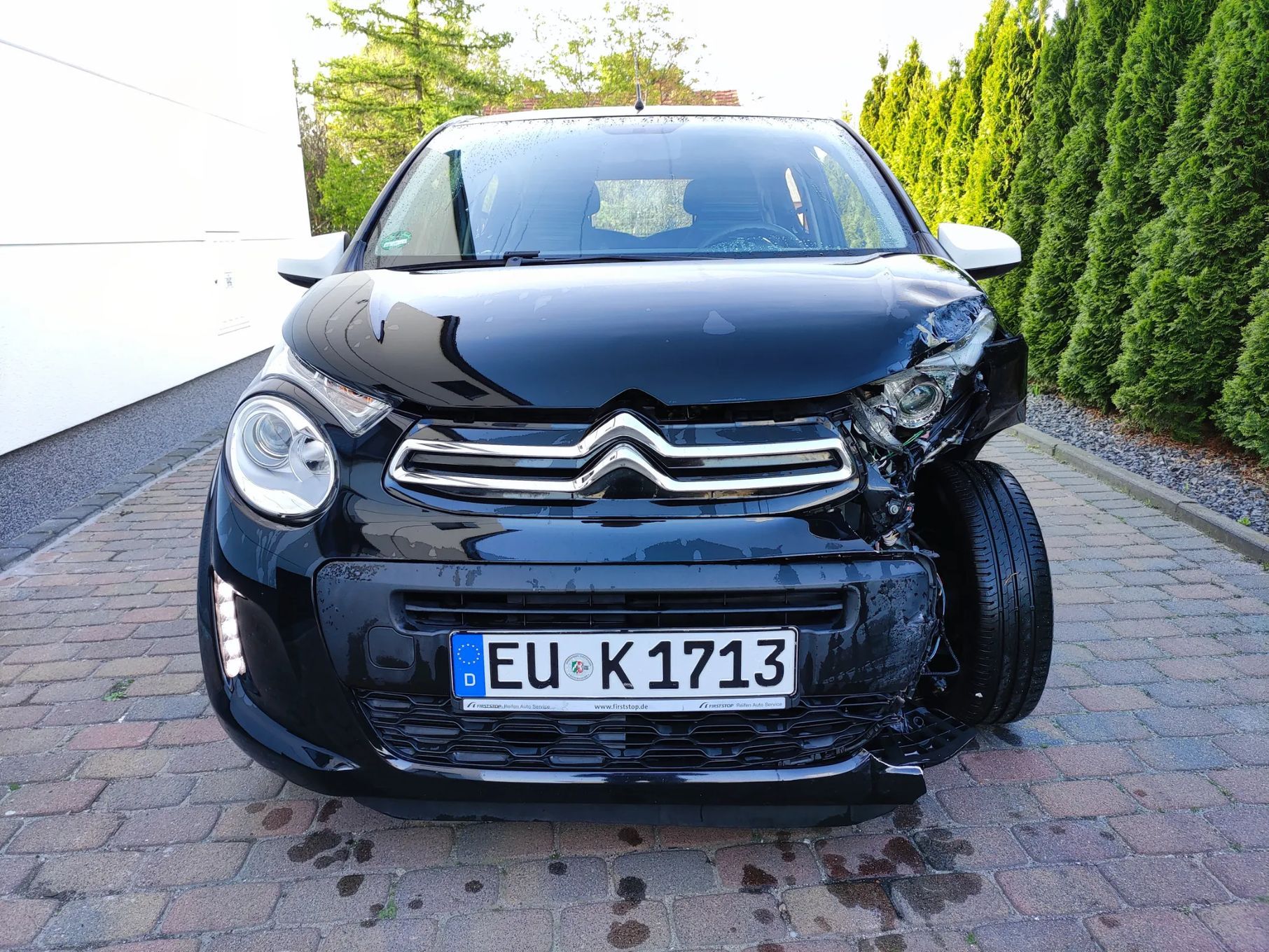 Citroën C1 'SHINE' 1.0 benzyna 70KM zNiemiec1WŁ 2017/2018 uszkodzony