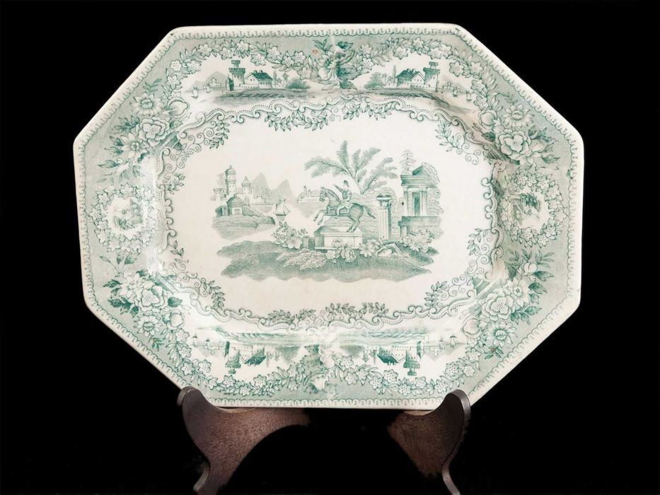 Taça Fruteira em Porcelana Chinesa e Prata Portuguesa