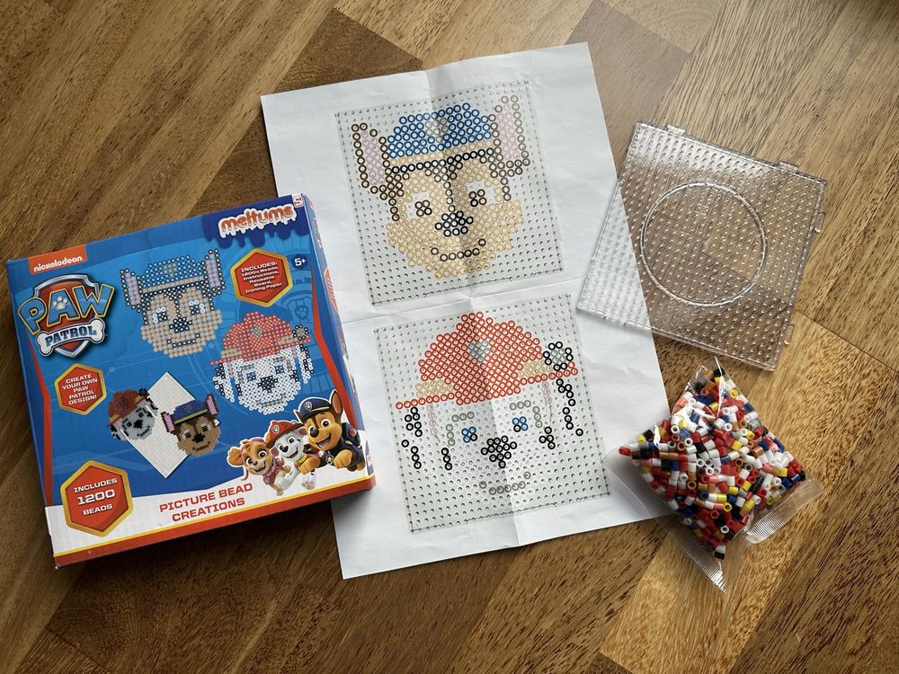 Paw Patrol puzzle + prasowanka koralikowa gratis