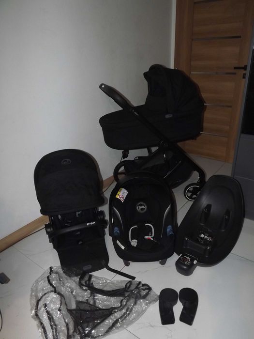 Cybex balios s lux 2.0 moon black 3w1 JAK NOWY baza Cybex na 2 fotele