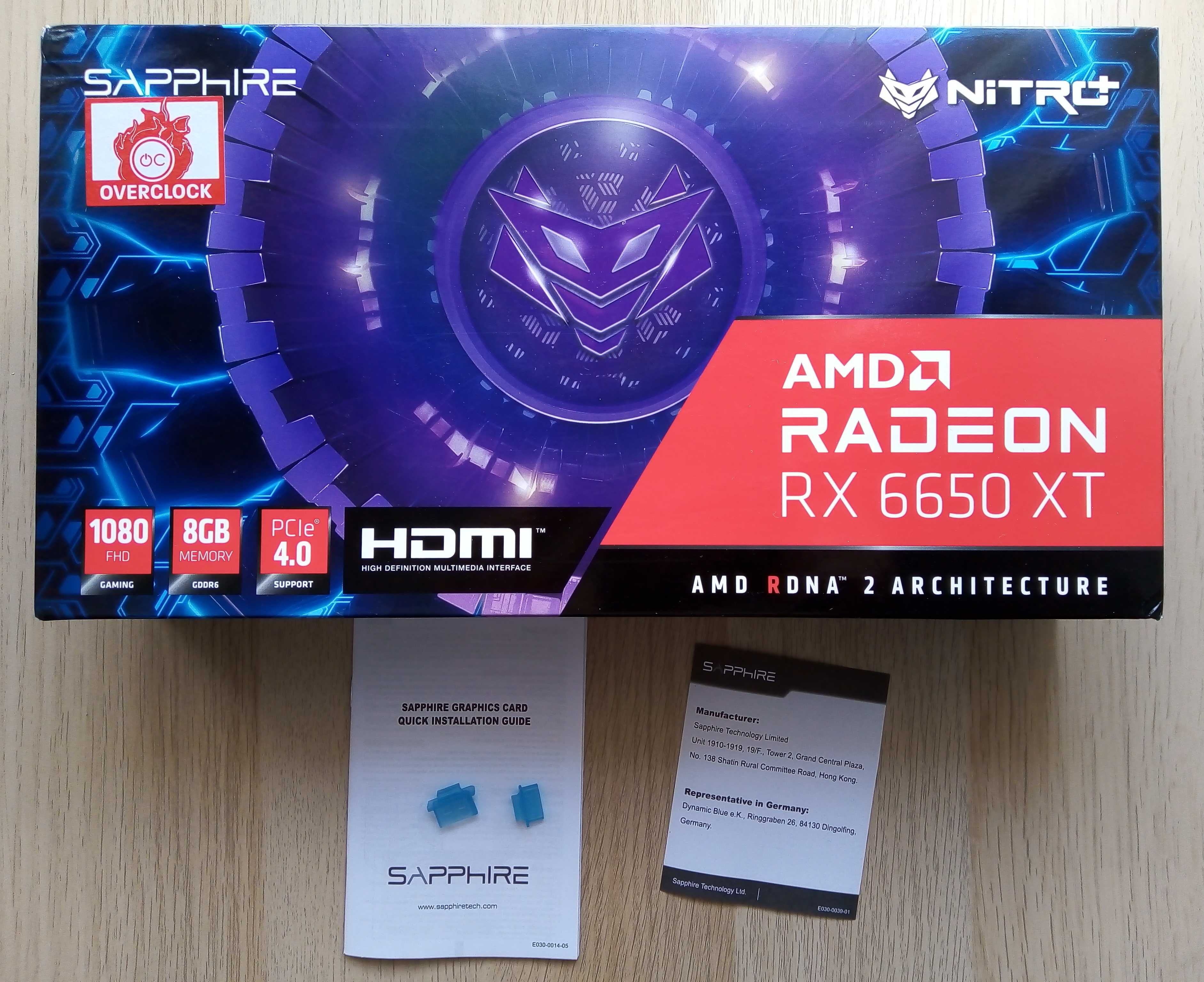 Sapphire Radeon RX 6650 XT NITRO GAMING OC 8GB GDDR6
