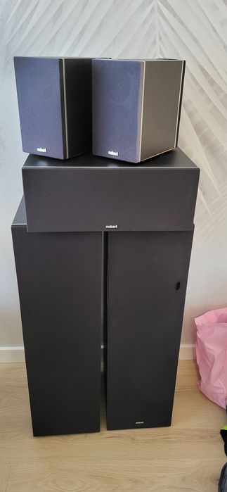 Kino domowe Nubert 5.0 centralny fronty i 2x dipol