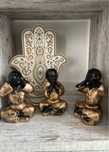 Conjunto de Budas (cego, surdo e mudo)